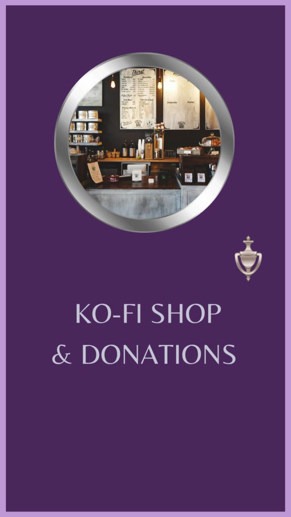 link to ko-fi shop and donations page