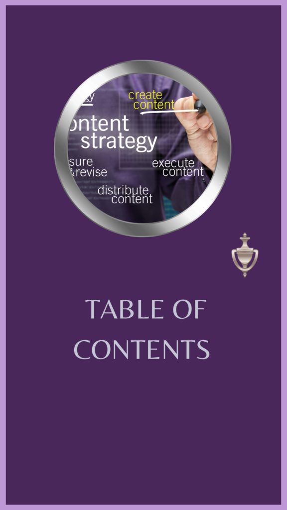 categories and content